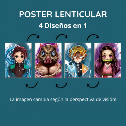 Poster Lenticular 3D Demon Slayer
